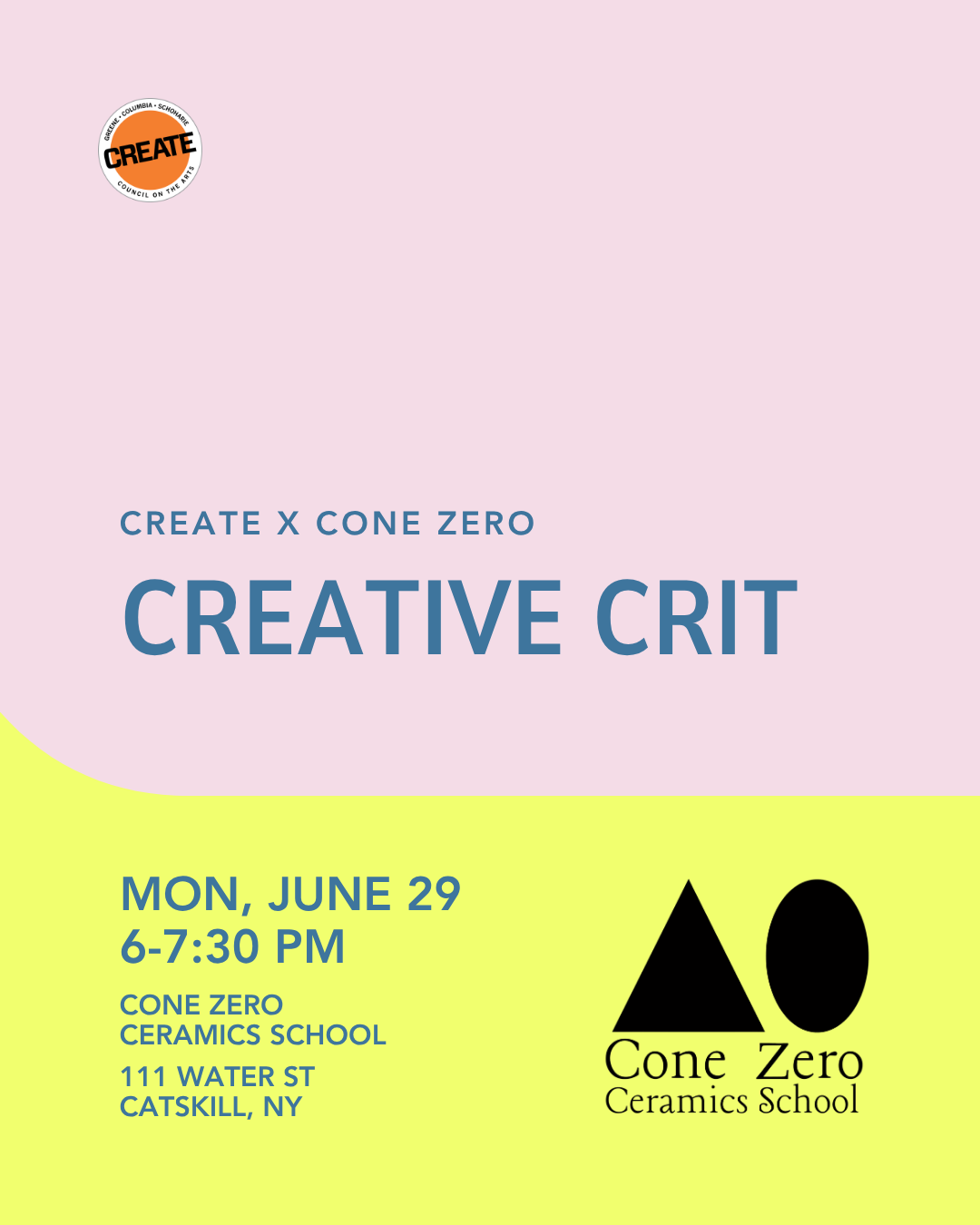Creative Crit at Cone Zero