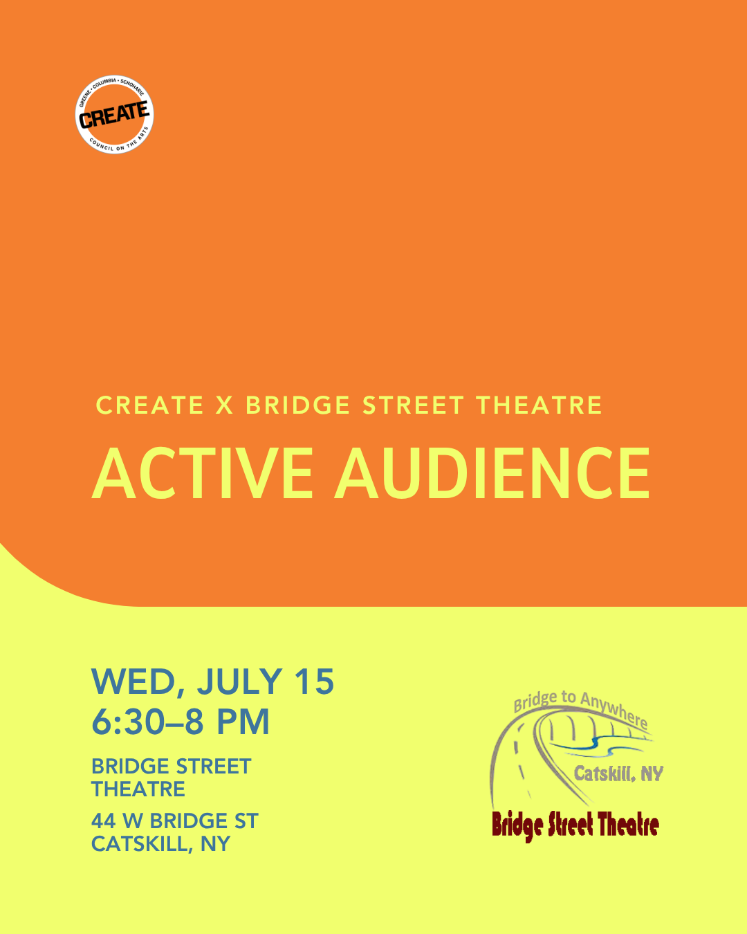 Active Audience at Bridge Street Theatre