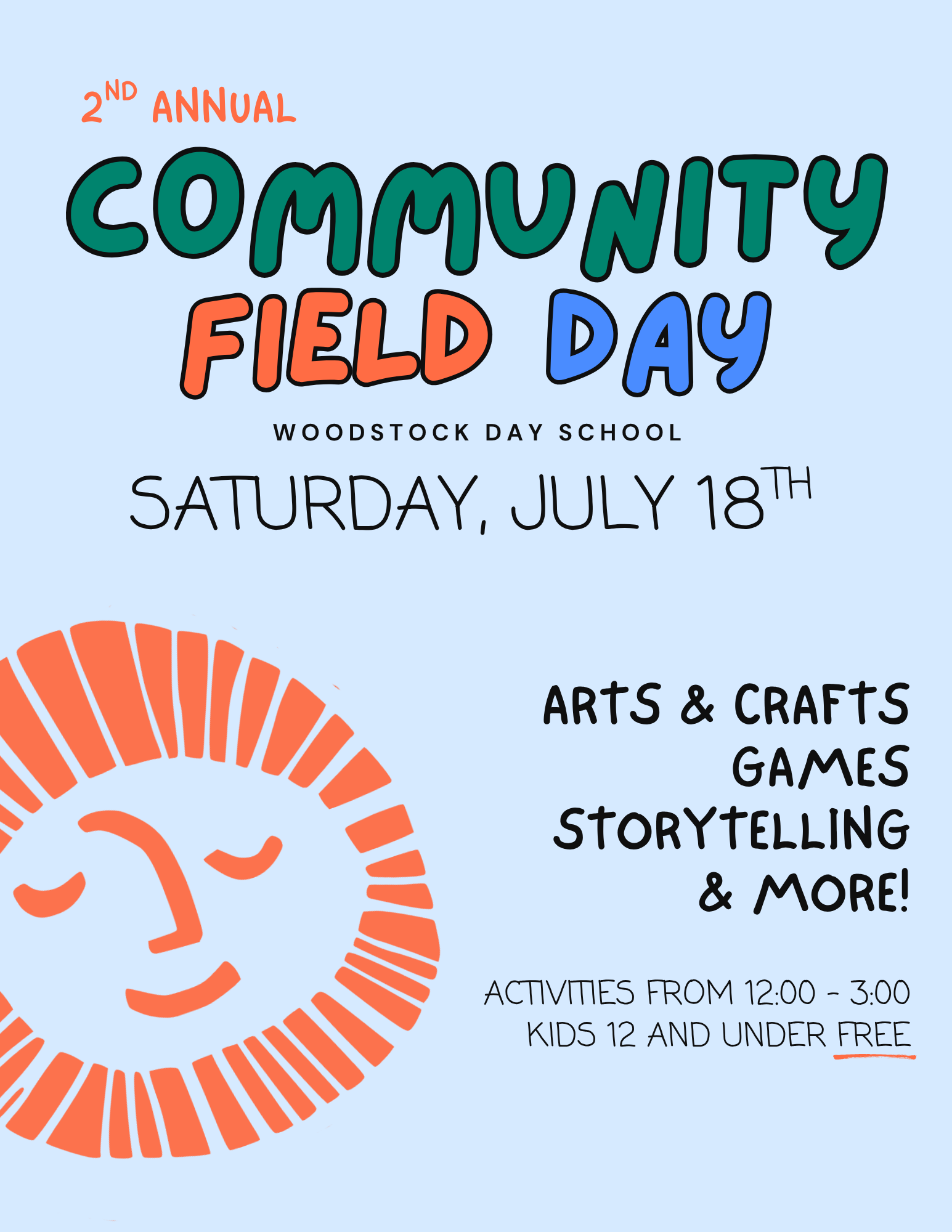 Woodstock Day School to Host 2nd Annual Community Field Day on July 18th