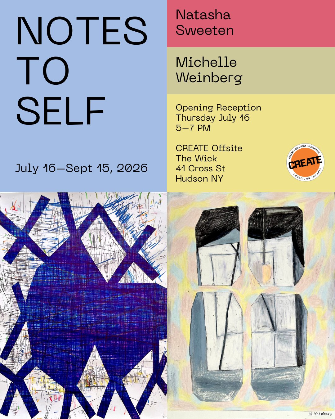 CREATE Council on the Arts Member Show Opening Reception Kinderhook NY