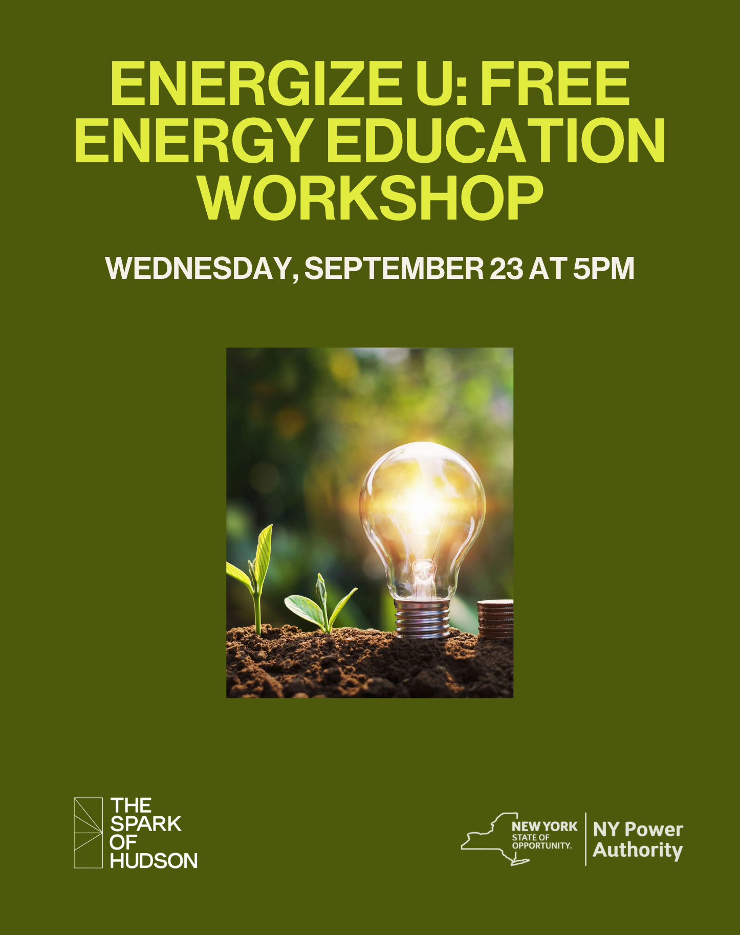 Energize U: Free Energy Education Workshop with NY Power Authority — The Spark of Hudson