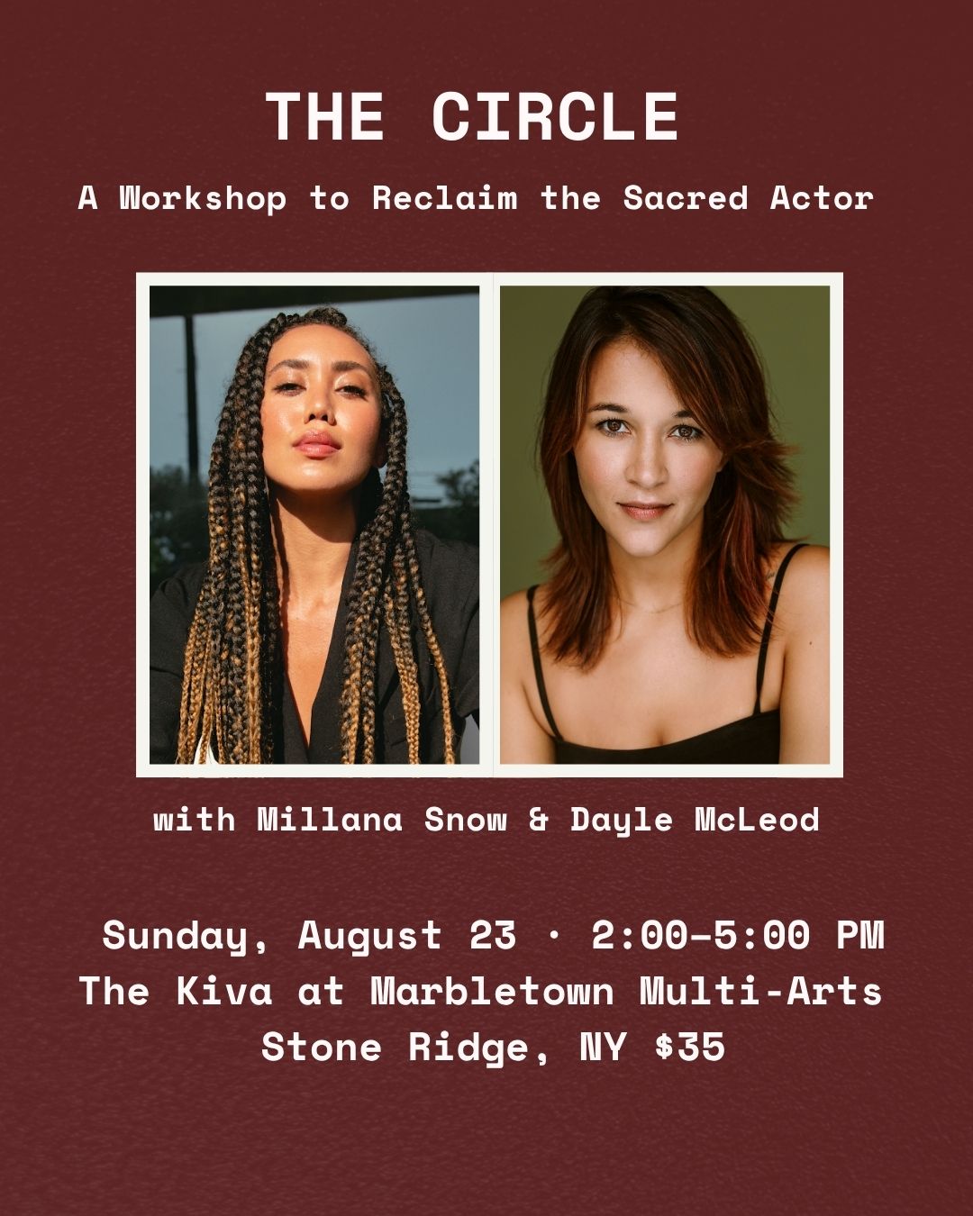 The Circle: A Workshop to Reclaim the Sacred Actor