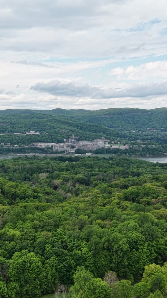 Ascending looking at West Point from Garrison