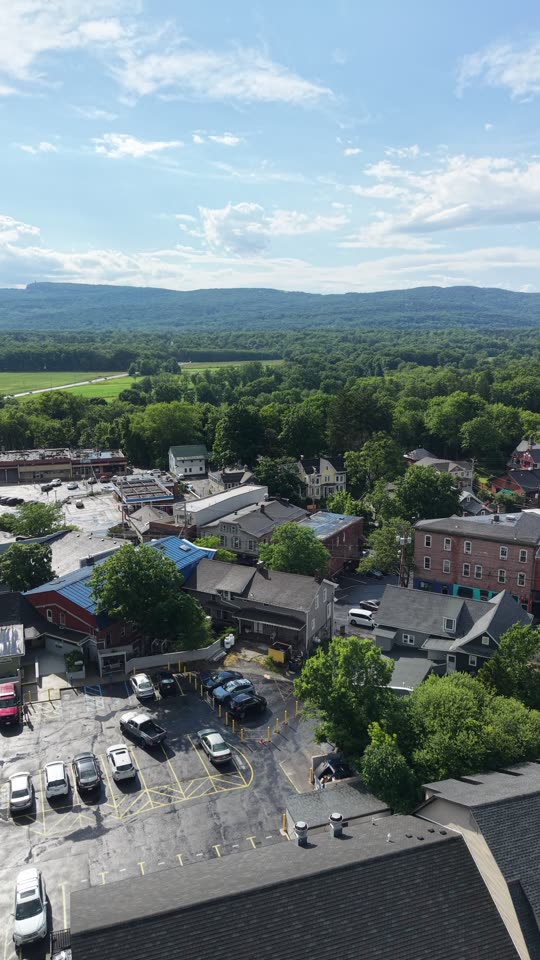 Ascending over New Paltz after the rain