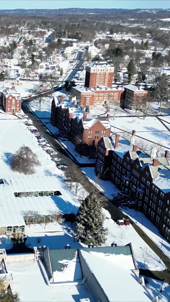 Descending near Vassar in winter (vert)