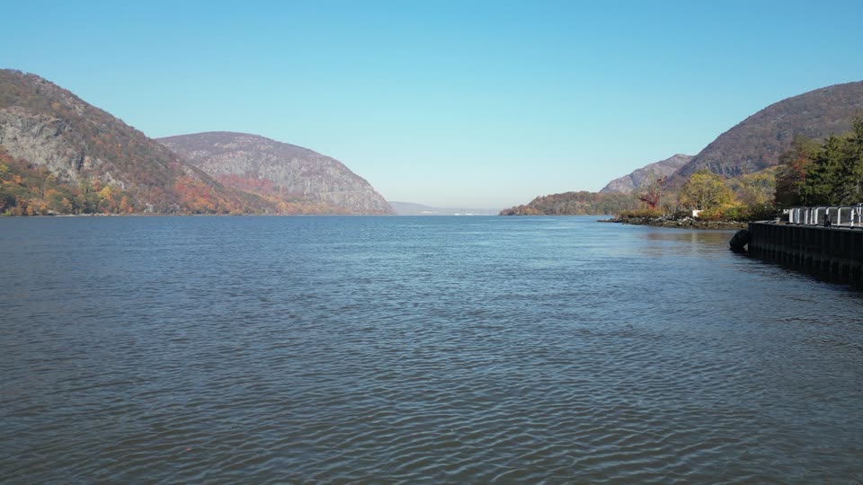 Fly up the Hudson by Cold Spring Pier