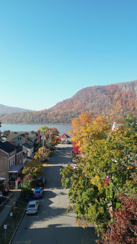 Flying down Main Street near Cold Spring Pier