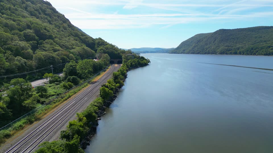 Flying down the train tracks towards Breakneck