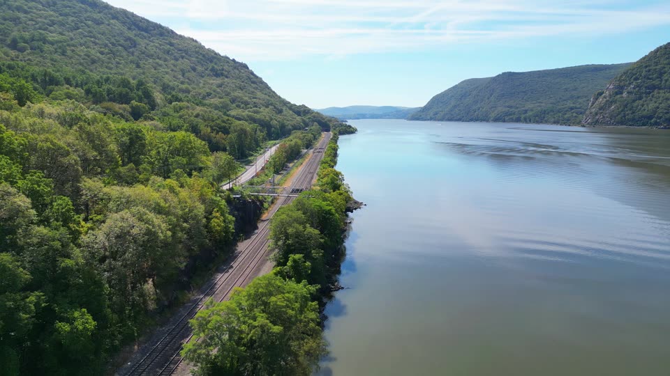 Flying near train tracks by Breakneck