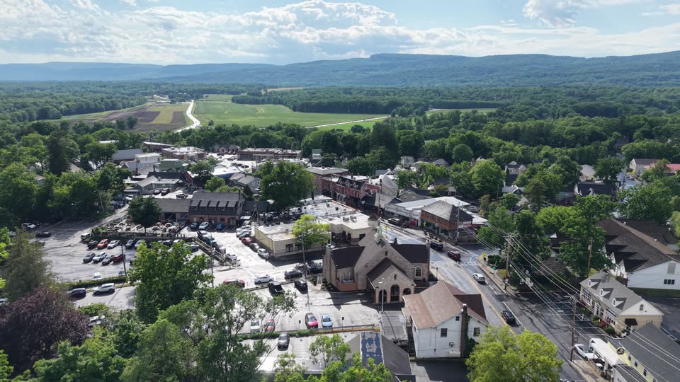 Flying over New Paltz after the rain