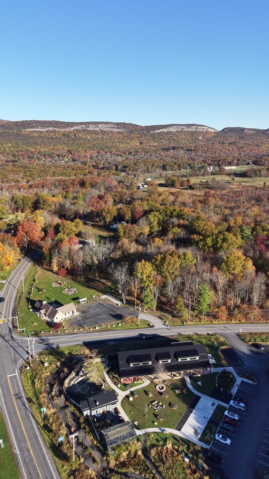Orbiting over Gardiner looking towards the Shawangunk Ridge