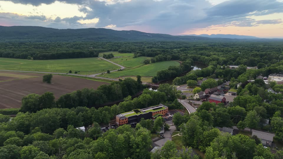 New Paltz Way and Water Street Market orbit evening