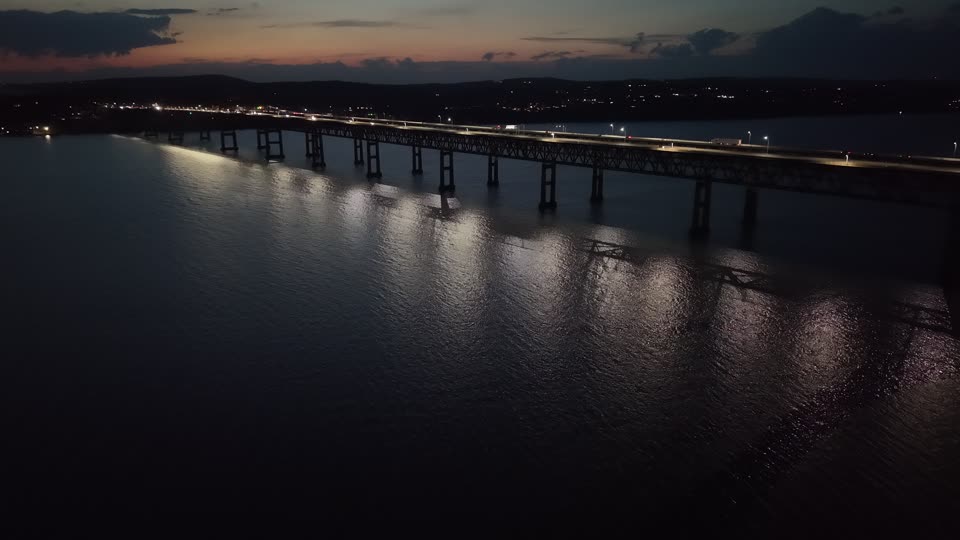 Newburgh Beacon Bridge at night