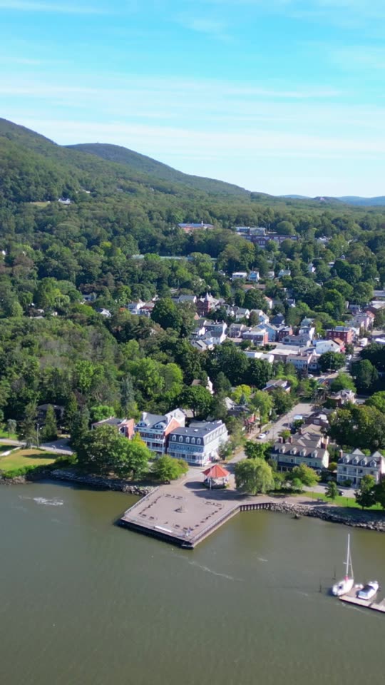Orbiting high above the Cold Spring waterfront (vert)