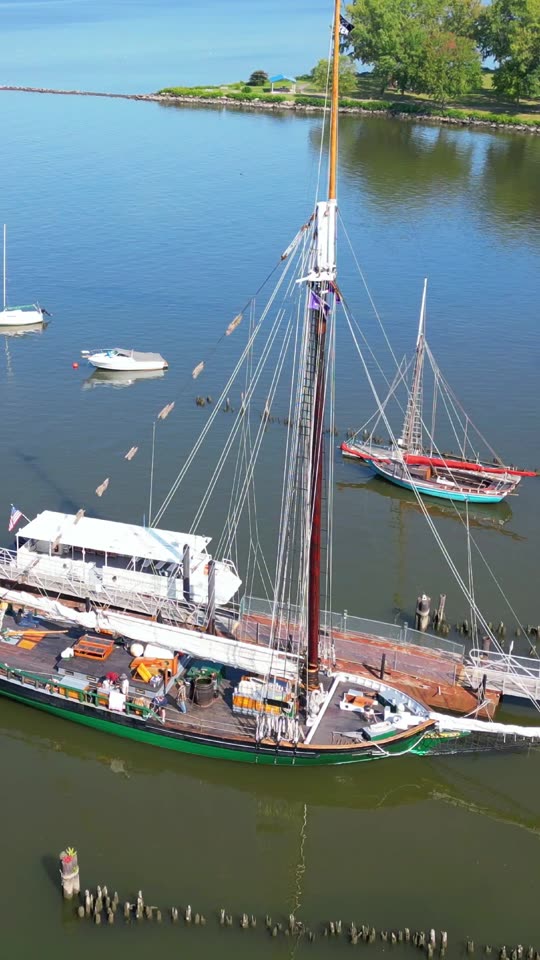 Orbiting the Sloop Clearwater (vert)