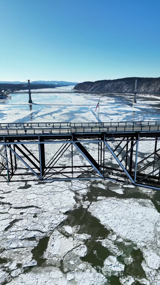 Orbiting the Walkway in winter (vert)