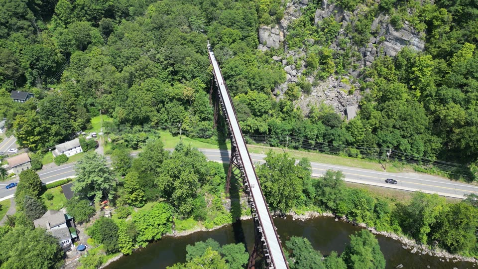 Orbiting the Rosendale trestle