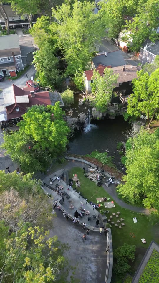 Orbiting the waterfall in Woodstock (vert)