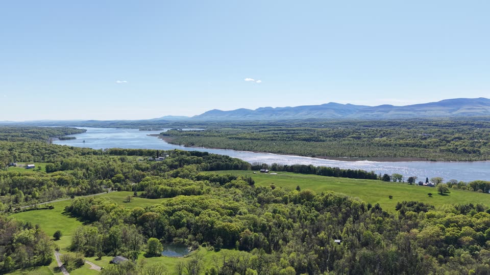 Panorama of the Catskills near Hudson