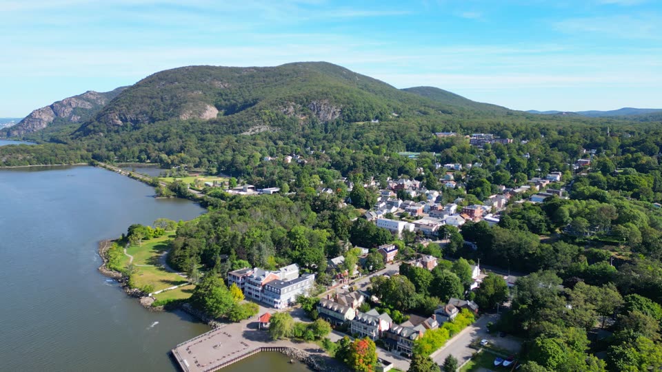 Pulling back from high above Cold Spring