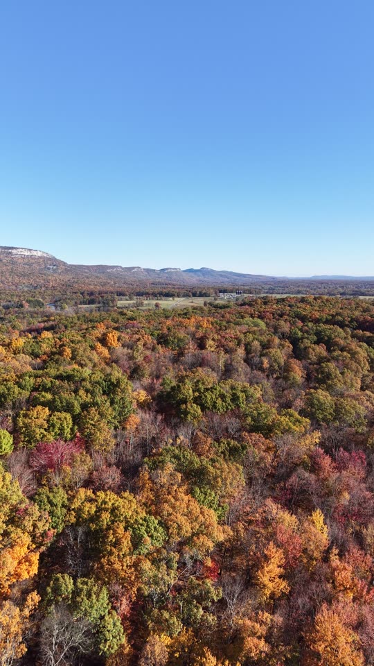Pivoting up towards the Shawangunk Ridge from afar