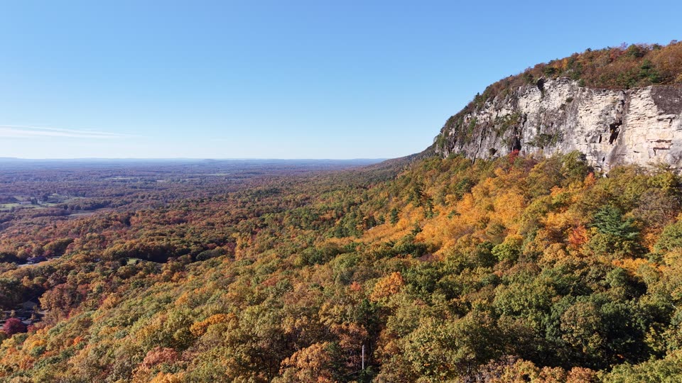 Flying along Shawangunk Ridge