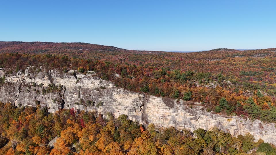 Flying over the Shawangunk Ridge