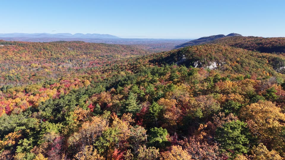 Flying over the Shawangunk Ridge towards the Catskills