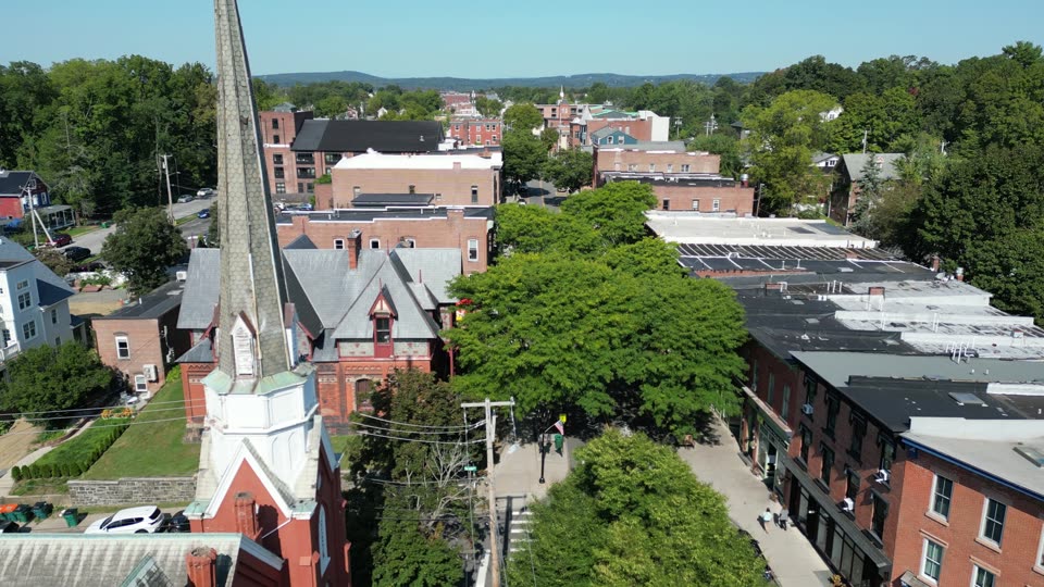 Rising above lower Main Street