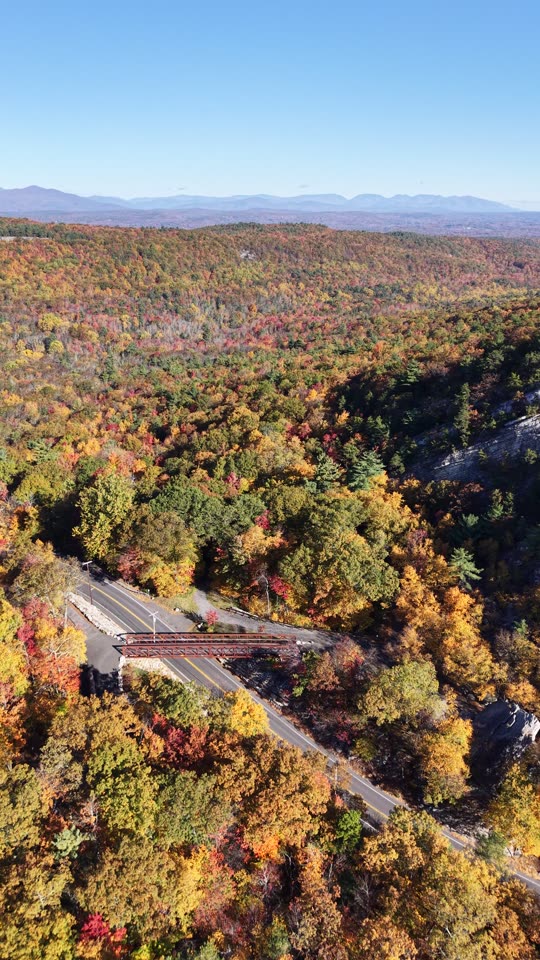 Orbiting a footbridge on the Shawangunk Ridge