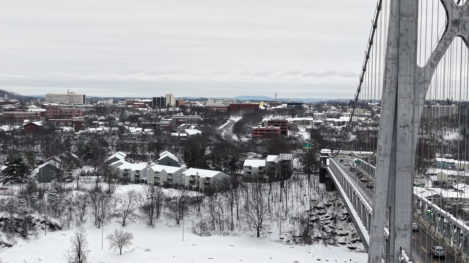 Winter Ascending Left Of Mid Hudson Bridge