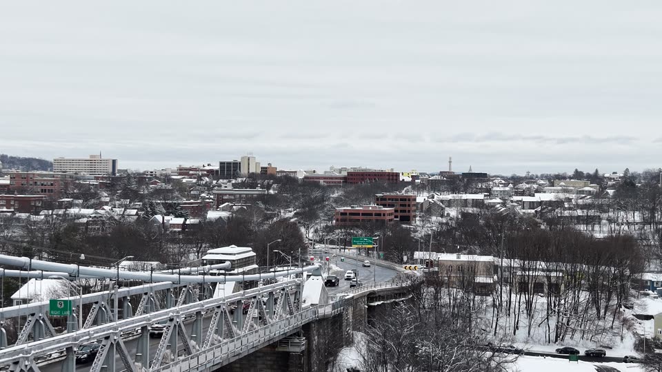 Winter Ascending Right Of Mid Hudson Bridge