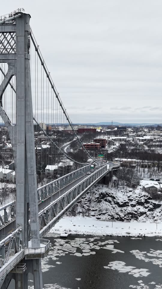 Winter Ascending Right Of Mid Hudson Bridge
